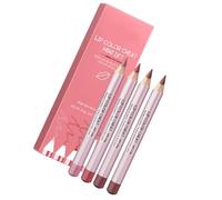4 Pcs Matte Lipstick Lip Liner Pastes Lipstick Easy To Color Lip Liner Pencil Set Makeup Supplies For Daily