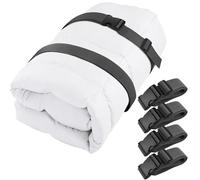 4 Pcs Mattress Topper Straps Adjustable with Buckles Memory Foam Mattress Mattress Packing for Storage and Moving Dark Grey (78''x2'')