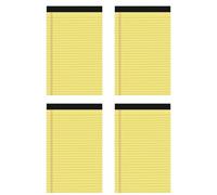 4 Pcs Memo Pads Tear Legal Scratch Book Writing Paper Notepad School Supplies Tear Legal Lining Pad Pocket Notepad Writing