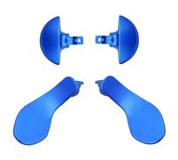 4 Pcs Metal Back Paddles for PS5 Edge Controller, Replacement Paddles for PS5 Edge Controller Rear Grip Parts,Interchangeable Metal Rear Button for PS5 DualSense Edge Controller(Blue)