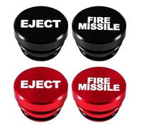 4 Pcs Metal Car Cigarette Lighter Plug Cover, Car Cigarette Lighter Cover Cap, Dustproof Cigarette Lighter Plug Socket Cover Cap, 12V Replacement Accessories for Most Automotive Vehicles