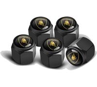 4 Pcs Metal Car Tyre Valve Caps Cover for Lamborghini Aventador LP 780-4 Ultimae Roadster 2021+, Dust Caps Leak Proof Car Tire Screw On Easy Grip Corrosion Resistant,Black