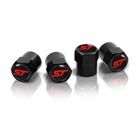 4 Pcs Metal Car Valve Caps for Ford ST Line Focus X 2 3 Mondeo Fiesta Kuga MK2 MK3 MK4 Car Wheel Tyre Cover Emblem Car Tire Accessories,A
