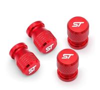 4 Pcs Metal Car Valve Caps for Ford ST Line Focus X 2 3 Mondeo Fiesta Kuga MK2 MK3 MK4 Car Wheel Tyre Cover Emblem Car Tire Accessories,L