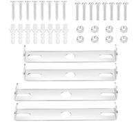 4 Pcs Metal Ceiling Light Bracket,Ceiling Brackets with Screws,9cm/10cm Chandelier Bracket,Lights Fixtures Covers Plate,Ceilings Lights Fitting Brackets,for Home Office Light Fittings Ceilings Fixed