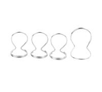 4 Pcs Metal Guitar Thumb Picks, Butterfly Fingerstyle Plectrums Finger Picks Guitar Finger Picks Musical Instrument Accessories (Silver)