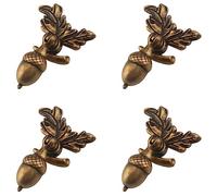 4 PCS Metal Kitchen Cabinet Pulls Door Handles Cabinet Handle Drawer Handles Cupboard Knobs Acorn Shape Drawer Knobs for Dresser Wardrobe Furniture Fittings Home Decoration