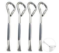 4 PCS Metal Paint Can and Bottle Opener Tool, Steel Can Opener Opener Multi Purpose Steel Beer Jar Tin Manual Opening Tool, 37X126mm