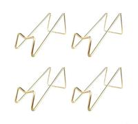 4 Pcs Metal Wine Rack, Wall Mounted or Countertop Liquor Organizer, Rust Proof Iron Bottle Holder with Scratch For Bayonet, Modern Wine Display Stand for Kitchen Bar, Gold Silver Rose Gold(gold)