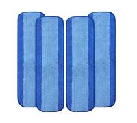 4 Pcs Microfiber Moping Cloth Replacement Heads,Compatible For Bona Floor Care System Wet/Dry Flat Mop Cleaning Tools