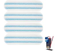 4 PCS Microfibre Mop Cloths Replacement for Vileda H2PrO and for O-Cedar H2PrO flat mop Spare Parts, Washable and Reusable Mop Pads