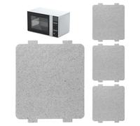 4 Pcs Microwave Waveguide Cover, Universal Mica Sheet 10.8x10cm/4.3x3.9in Sturdy Microwave Parts Replacement for Home Office Kitchen Restaurant Microwaves Cooker