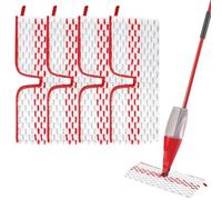 4 Pcs Mop Head Replacement for Vile-Da, 1-2 Spray Max Mop Refill, Reusable Double-Sided Microfibre Spray Mops Pad Replacement for Wet and Dry Use