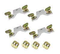 4 PCS Moving Head Light Bridge Connector Truss Clamp Bracket, 4.13"(105mm) Quick Lock, Aluminium Alloy, Hole Diameter 0.47‘’ (12mm), Load Capacity 110 lbs