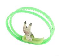 4 Pcs MT-18 Double Wheel Presser Foot, Plastic Roller Foot for Flatbed Sewing Machines, Smooth Fabric Feeding Attachment