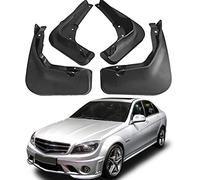 4 pcs Mud Flaps for Mercedes Benz C-Class W204 2008-2014 W205 2015-2019 C200 C260, Splash Guards Fender Front Rear Mudguards Splash Styling Body Wheel Accessories