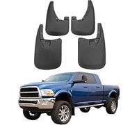 4 Pcs Mud Flaps Splash Guards for Dodge Ram1500/2500/3500 (With wheel eyebrow)2010-2018, No-Drill Fitting Waterproof All-Weather Mudflaps Decorative Wheel Protection Baffle