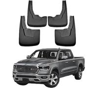 4 Pcs Mud Flaps Splash Guards for Dodge Ram1500 (With wheel eyebrow)2019, No-Drill Fitting Waterproof All-Weather Mudflaps Decorative Wheel Protection Baffle