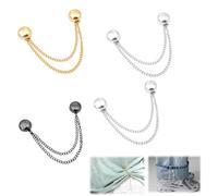4 Pcs Multi Function Magnetic Clothing Clips,Magnetic Clothing Clips,Removable magnetic clothing clips,Multi Function magnetic Buttons clips With Chain,Suitable For Daily clothing Arrangement