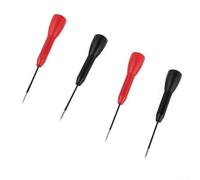 4 PCS Multimeter Test Probes with 2mm Interface for Measuring Device Pin Fittings Stainless Steel and PA66 Nylon Construction Design Red and Black