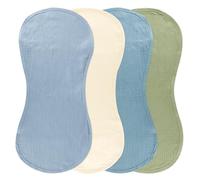 4 Pcs Muslin Changing Pad Liners Fits in Peanut Shape Changing Pad-Blue