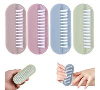 4 PCS Nail Cleaning Brush, Two Sided Nail Brushes for Cleaning Nails, Durable Nailbrush, Aesthetically Pleasing Suitable for Use by Both Boys and Girls Double Sided Nail Brushs