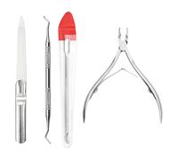 4 Pcs Nail Clippers, Toenail Clippers,Stainless Steel Toenail Cutters,Professional Toe Nail Nippers Set for Ingrown and Thick Nail