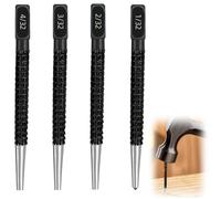 4 PCS Nail Punch,Centre Punch Set,Nail Punc h Set for Wood,for Breaker Punc her Metal Wood Glass(0.8-3.2mm)
