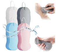 4 PCS Naivetu Magicexfoliating Bath Sponge,Magic Exfoliating Bath Sponge,Naivetu Magic Exfoliating,Body Dead Skin Remover & Massager, Gentle Peeling Shower Brush for Kids & Adults