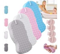 4 PCS Naivetu Magicexfoliating Bath Sponge,Naivetu Magic Exfoliating Bath Sponge,Body Dead Skin Remover & Massager, Berosely Radiant Skin Sponge,Gentle Peeling Shower Brush for Kids & Adults