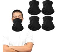 4 Pcs Neck Warmer, Snoods for Men Ski Mask, Neck Gaiter Face Covering Warmer Multifunctional Headwear Face Mask, Windproof Gaiter Scarf for Running Cycling Hiking Outdoor Activities