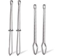 4 Pcs Needle Puller Set, Flexible Bodkin Needle Puller Drawstring, Adjustable Clip Elastic Rope Drawstring Guide Sewing Tool Threading Device for Home Use