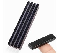 4 PCS Neodymium Magnets, Strong Magnet with 4 Pcs Double-sided Adhesive, 60 x 10 x 3 mm Rare Earth magnets, Extremely Powerful Bar for Fridge, Crafts, Tools, Wall, Board