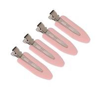 4 Pcs No Bend Hair Clips Leaf Seamless Barrettes No Mark Pin Curl Clip Makeup Hairstyle No Fold Hair Sectioning Clips No Crease Hair Styling Bang Hairpins Application Tool Portable