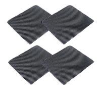 4 Pcs Non Slip Car Dashboard Mat,Rubber Mat,Anti Slip Pads,Universal Car Mats,Phone Sticky Pad Grip,Washable Waterproof Non-Slip Matting for Dashboard,Home & Office Essentials (Black - 17x19cm)