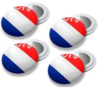 4 Pcs of Magnetic Running Bib Clips - Strong Race Number Magnets for Precise and Stable Placement on Technical Clothing, Lightweight Comfort for Marathon, Trail and Triathlon Runners (France)