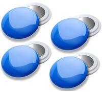 4 Pcs of Magnetic Running Bib Clips - Strong Race Number Magnets for Precise and Stable Placement on Technical Clothing, Lightweight Comfort for Marathon, Trail and Triathlon Runners (Blue)