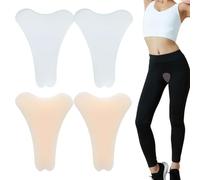 4 Pcs of Y Shape Seamless Camel Toe Cover Micro-Curve,Fit The Body, Waterproof and Sweat-Proof,Not Easy to Fall Off (Transparent + Pink Skin Color)