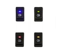 4 Pcs On Off Rocker Switches, DC 35A 12V Automotive Fog Light Switch with 4 Pins, LED Toggle Switches for Car Boat Truck (4 Colors)
