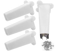 4 Pcs One Way Bat Door, Bat Cone One Way Excluder for Bats Make Your Structure Peace Again Bat Exclusion Reusable Tool Bat Deterrent Remove Plastic Cone Device for House Bats Control Removal