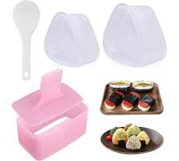 4 Pcs Onigiri Mould, Rice Mould, Sushi Making Kit, Pressure Onigiri Mold Shake Sushi Maker for Kids Bento Lunch Family DIY (4 Pcs)