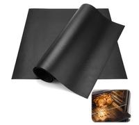 4 Pcs Oven Liner for Bottom Fan Assisted Ovens | 40cm x 50cm Kitchen Accessories Non Stick Bbq Mats for Gas Grill Reusable Suitable for Gas Grills and Cookers