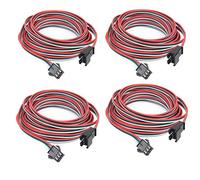4 pcs/Pack 2M 6.56ft 3 Pin JST SM Male Female Plug LED Connector Cable for WS2812B WS2811 SK6812 Symphony LED Lights with connectors，SM3P Buckle Free Welding Plug Light Controller Wire