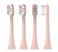 4 Pcs/Pack Replacement Brush Heads,Compatible for SOOCAS V1/X1/X3/X5 Electric Toothbrush Soft Bristle Nozzles(Pink)