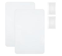 4 Pcs Page Magnifying Sheet 3X 5X Clear Lightweight Magnifier Flat Plastic Optical Fresnel Lens Handy Card Size Magnifier Bookmark for Seniors Reading Small Prints People with Low Vision