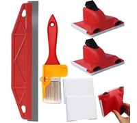 4 Pcs Paint Edger Tool, Cutting in Paint Tool, Cutting in Tools for Painting, Durable Edge Painting Tools Suitable for use on Walls Ceilings Floors and Decorative Moldings