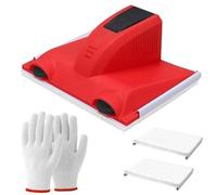 4 Pcs Paint Edger Tool Set, Professional Cutting in Tool for Painting with 2 Replacement Pads & Gloves, Edge Painter for Clean Straight Paint Lines on Ceilings, Walls, Windows, Corners, Skirting