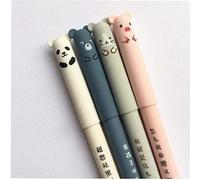 4 Pcs Pen 0.35Mm Cute Animal Pen Erasable Pig Panda Bear Pen For School Office Stationery StudentsFashion Design