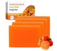 4 PCS Persimmon Soap Persimmon Soap UK Deep Cleaning Odor Remova Deodorizing for the Elderly Great for Women & Men for Face and Body (100g)
