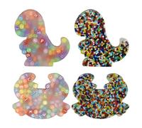 4 PCS Picky Pad Fidget Toys for Adults and Kids, Dinosaur & Crab Shapes, Helps Relieve Skin Picking, Anxiety, and Trichotillomania